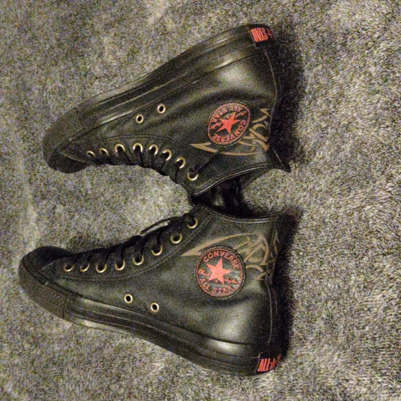 Prelove Unisex Converse Chuck Taylor All Star Leather Shoe's. - Picture 3 of 6